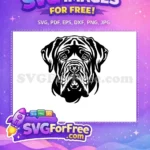 Free Cute Dog Face Free Pet Animal Peeking Free SVG 8 - Instant Download