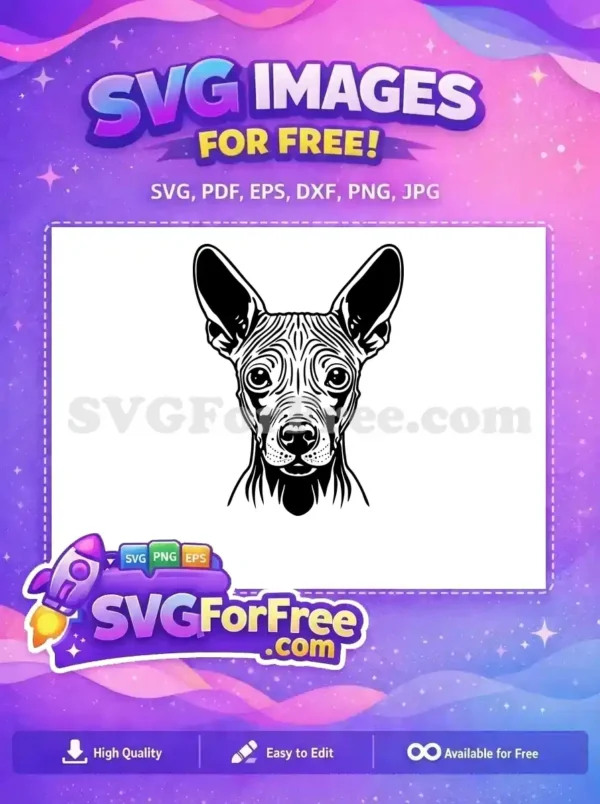 Free Peeking Xolo Dog Free Wrinkled Face Coco Movie Free SVG