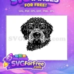 Free Cute Dog Face Free Peeking Window Funny Free SVG 108 - Instant Download