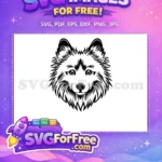 Free Cute Puppy Face Free Peeking Dog Portrait Free SVG 4 - Instant Download