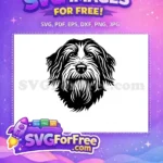 Free Cute Dog Face Free Peeking Window Funny Free SVG 112 - Instant Download