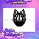 Free Cute Dog Face Free Funny Peek a Boo Free SVG - Instant Download