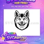Free Cute Puppy Eyes Free Car Window Peeking Dog Free SVG - Instant Download
