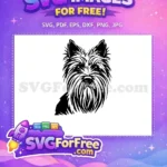 Free Cute Dog Face Free Funny Pet Peeking Free SVG 25 - Instant Download