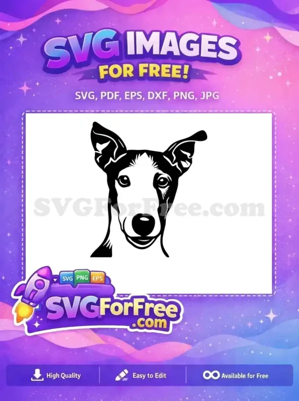 Free Cute Dog Face Free Funny Pet Peekaboo Free SVG 4