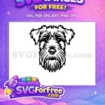 Free Cute Dog Face Free Funny Pet Portrait Cartoon Free SVG - Instant Download