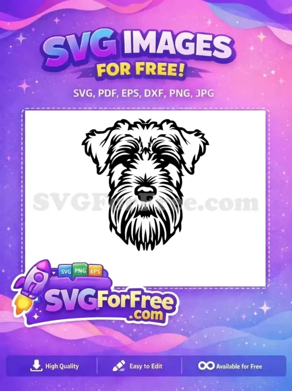 Free Cute Dog Face Free Funny Pet Portrait Cartoon Free SVG