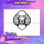 Free Cute Dog Face Free Peeking Window Funny Free SVG 122 - Instant Download