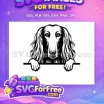 Free Cute Dog Face Free Peeking Design Pet Free SVG 10 - Instant Download
