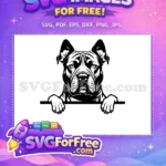 Free Cute Puppy Face Free Funny Peeking Dog Free SVG 19 - Instant Download