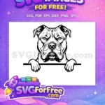Free Labrador Puppy Peeking Free Funny Pup Movie Free SVG - Instant Download