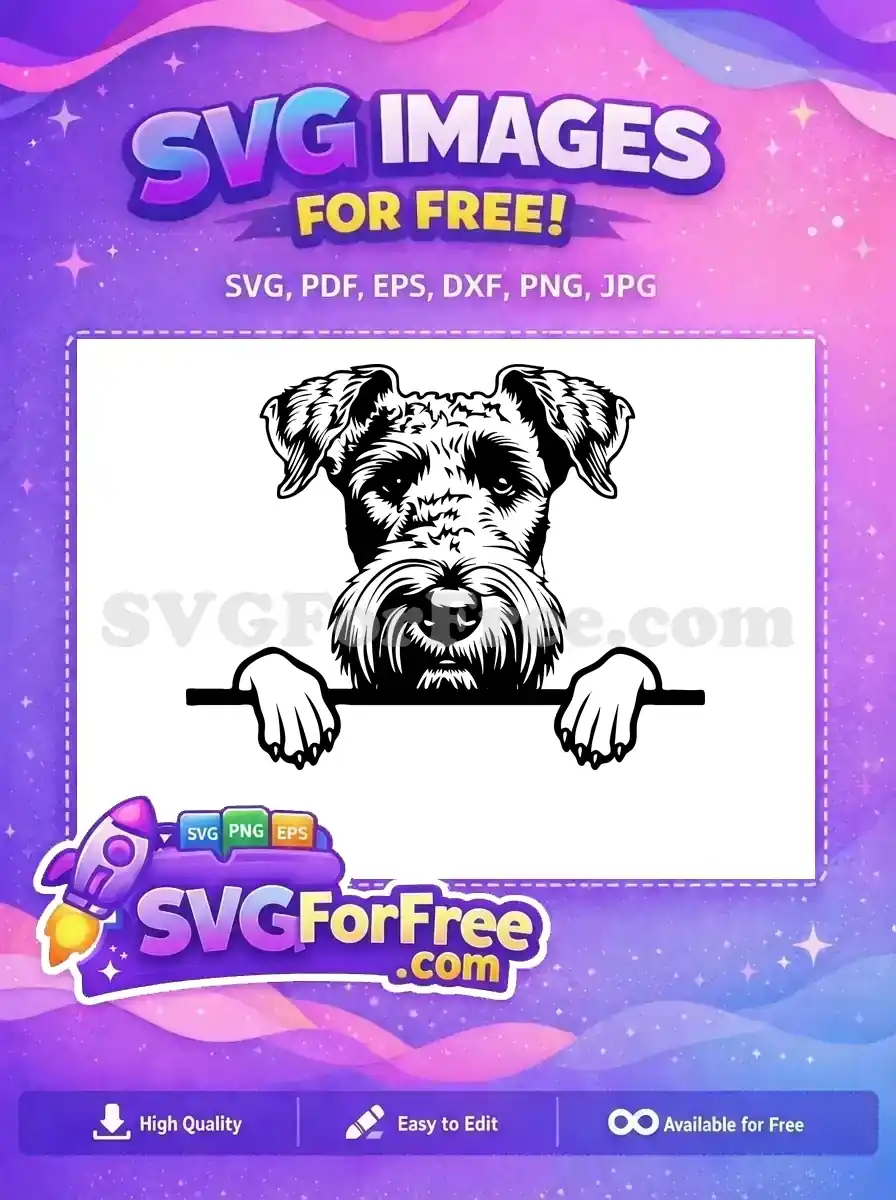 Free Cute Puppy Face Free Funny Eyes Peeking Dog Free SVG 3