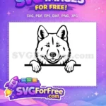 Free Puppy Eyes Free Cute Dog Peeking Free SVG 5 - Instant Download