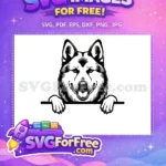 Free Cute Puppy Free Funny Peeking Dog Free SVG 15 - Instant Download