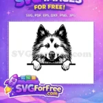 Free Cute Eyes Free Puppy Face Dog Peeking Free SVG 2 - Instant Download