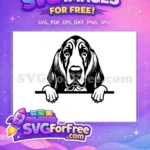 Free Beagle Peek Free Puppy Eyes Dog Free SVG - Instant Download