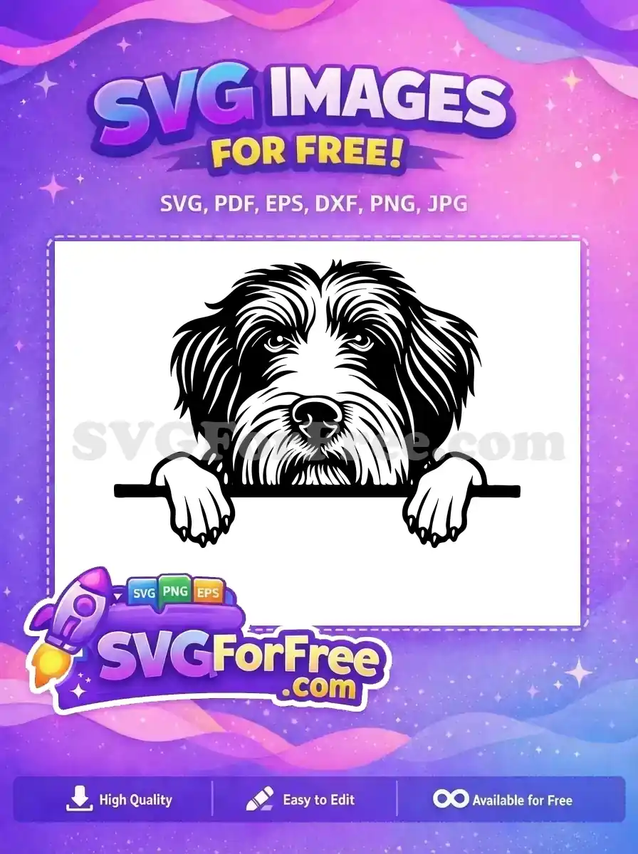 Free Cute Puppy Eyes Free Dog Breed Peeking Free SVG 5