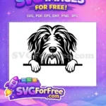 Free Cute Puppy Free Dog Peeking Window Free SVG 7 - Instant Download