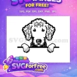 Free Cute Dog Face Free Funny Puppy Eyes Movie Free SVG 4 - Instant Download