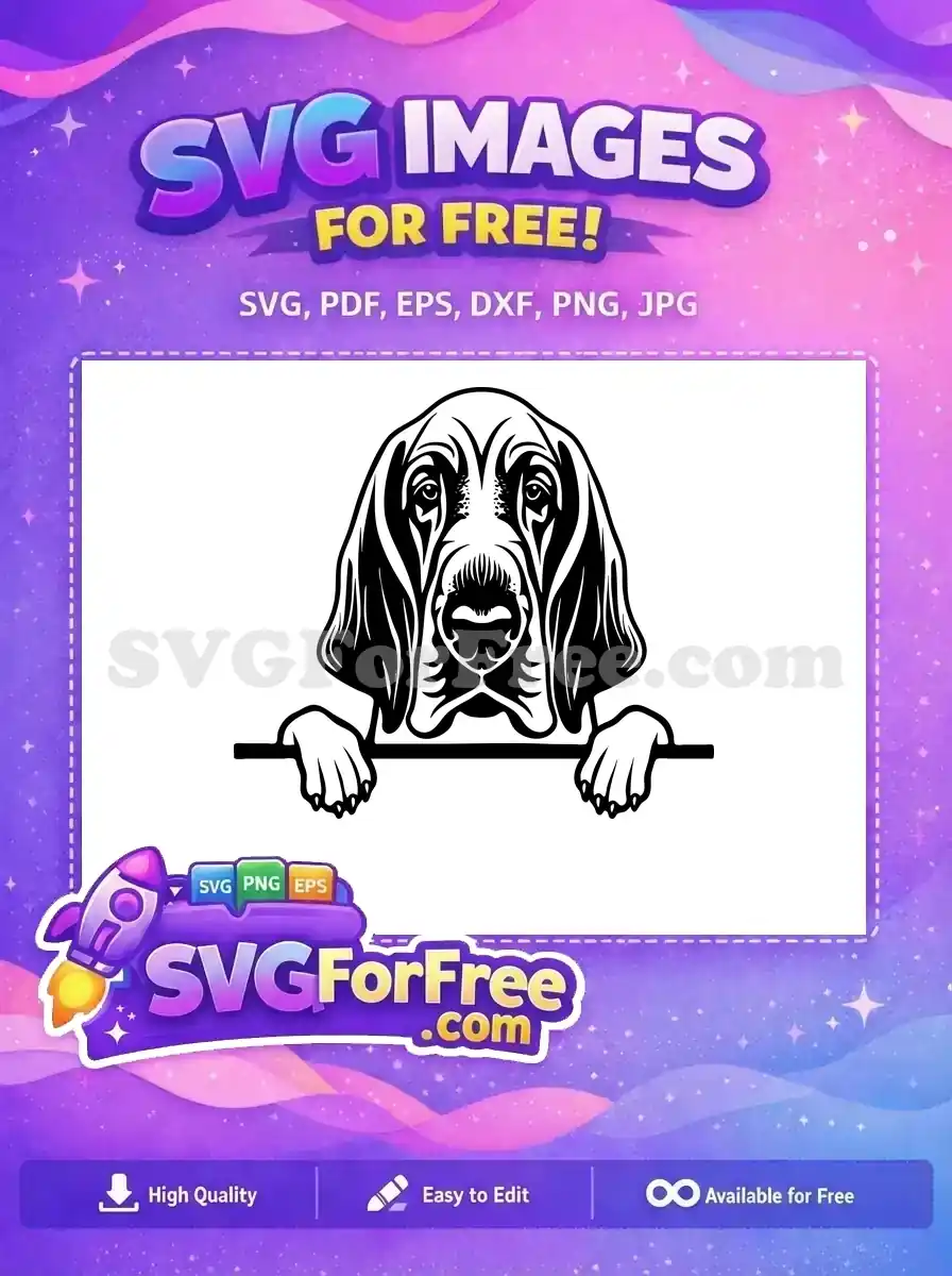 Free Cute Dog Face Free Peeking Dog Window Free SVG 7