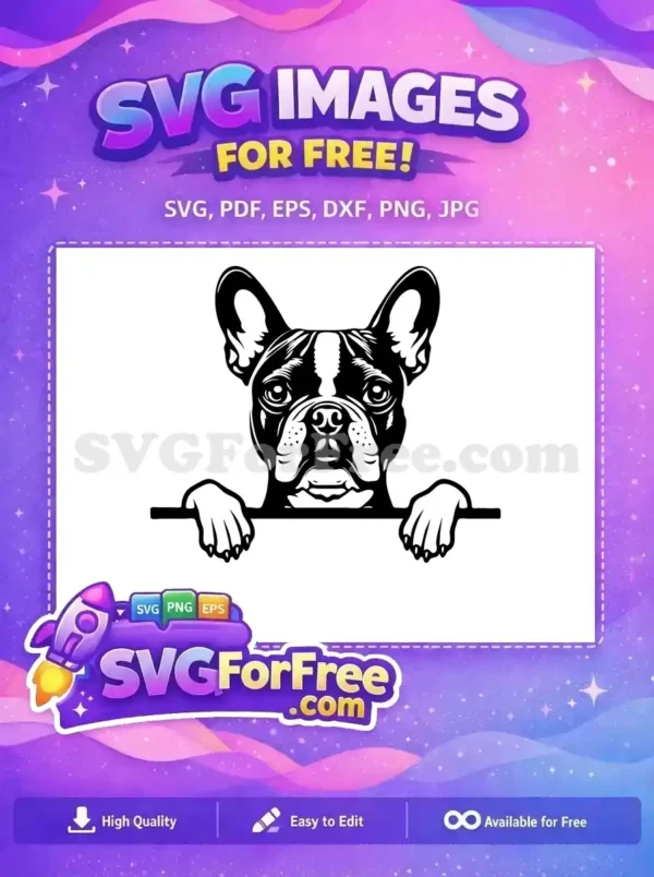Free Cute Puppy Face Free Peeking Dog Cartoon Free SVG 6