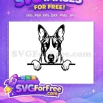 Free Cute Dog Face Free Peeking Animal Window Free SVG 9 - Instant Download