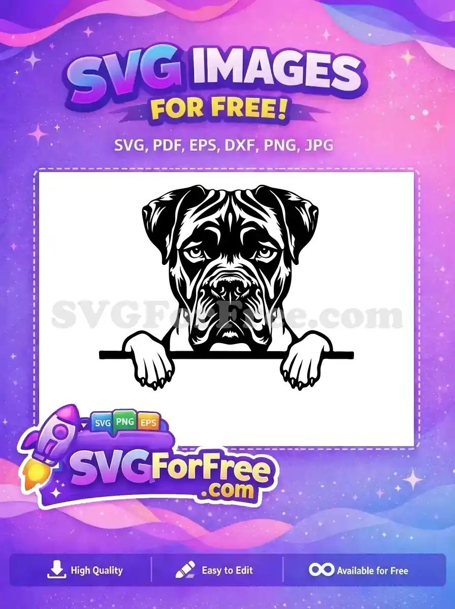 Free Dog Paw Free Peeking Animal Lovely Free SVG