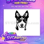 Free Cute Dog Face Free Funny Pet Peeking Free SVG 30 - Instant Download