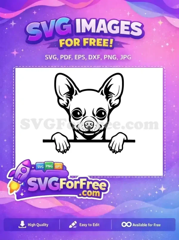 Free Cute Puppy Face Free Peek a Boo Dog Free SVG