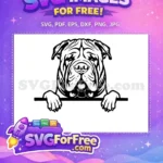 Free Cute Dog Face Free Funny Puppy Character Free SVG - Instant Download