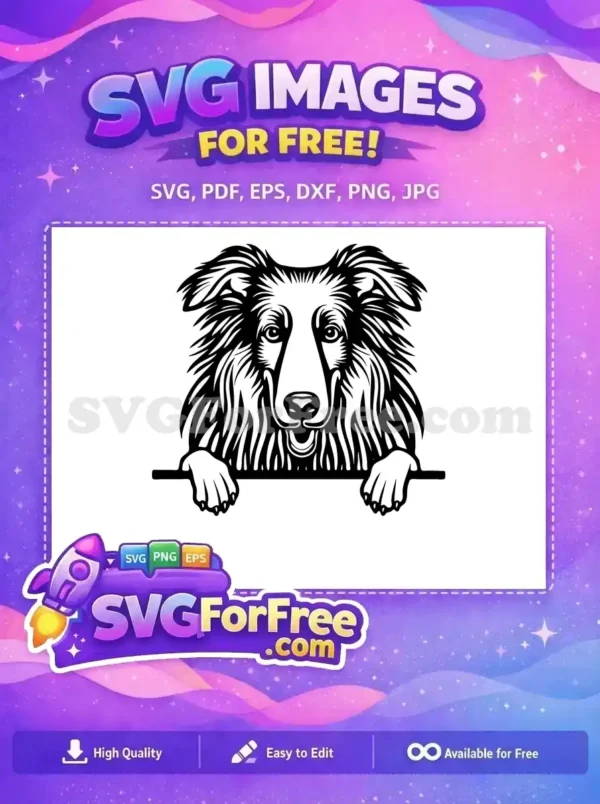Free Cute Puppy Eyes Free Peeking Dog Art Free SVG 21