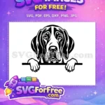 Free Cute Puppy Free Funny Peeking Dog Free SVG 20 - Instant Download
