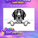 Free Cute Puppy Face Free Dog Breed Peeking Free SVG 3 - Instant Download