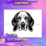 Free Cute Puppy Face Free Funny Peeking Dog Free SVG 24 - Instant Download