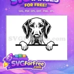 Free Cute Puppy Face Free Window Cling Dog Free SVG 4 - Instant Download