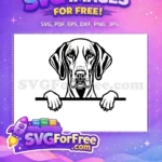 Free Cute Dog Face Free Funny Pet Peeking Free SVG 33 - Instant Download