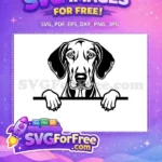 Free Cute Puppy Face Free Funny Pet Peeking Free SVG 4 - Instant Download