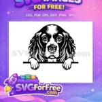 Free Cute Dog Face Free Funny Peeking Dog Free SVG 28 - Instant Download