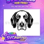 Free Weimaraner Peeking Dog Free Innocent Eyes Vector Free SVG - Instant Download