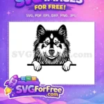 Free Cute Dog Face Free Funny Pet Peekaboo Free SVG 8 - Instant Download