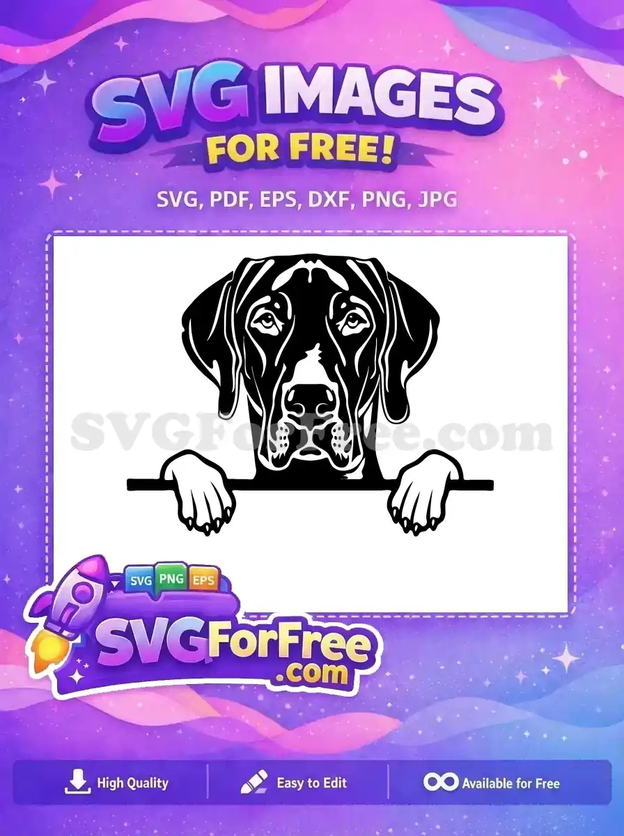 Free Cute Dog Face Free Funny Pet Peekaboo Free SVG 9