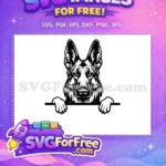 Free Cute Dog Face Free Peeking Puppy Pet Free SVG 13 - Instant Download
