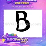 Free Letter B Free Initial Pennywise Free SVG - Instant Download