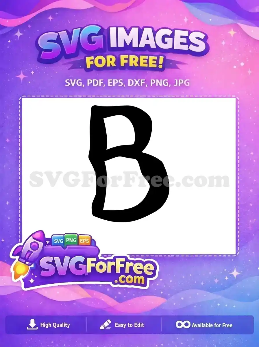 Free Letter B Free Initial Pennywise Free SVG