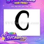 Free Pennywise Letter C Free Spooky Alphabet Free SVG - Instant Download