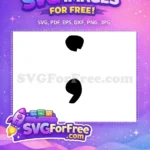 Free Semicolon Mark Free Penny Wise One Free SVG - Instant Download