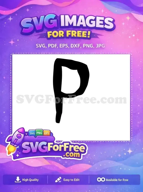 Free Letter P Free Pennywise Initial IT Free SVG Free Letter P Free Pennywise Initial IT Free SVG