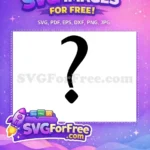 Free Pennywise Question Mark Free Silhouette It Free SVG - Instant Download