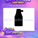 Free Elegant Perfume Free Black Silhouette Fashion Free SVG - Instant Download