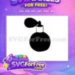 Free Black Perfume Free Bottle Silhouette Fashion Free SVG 4 - Instant Download